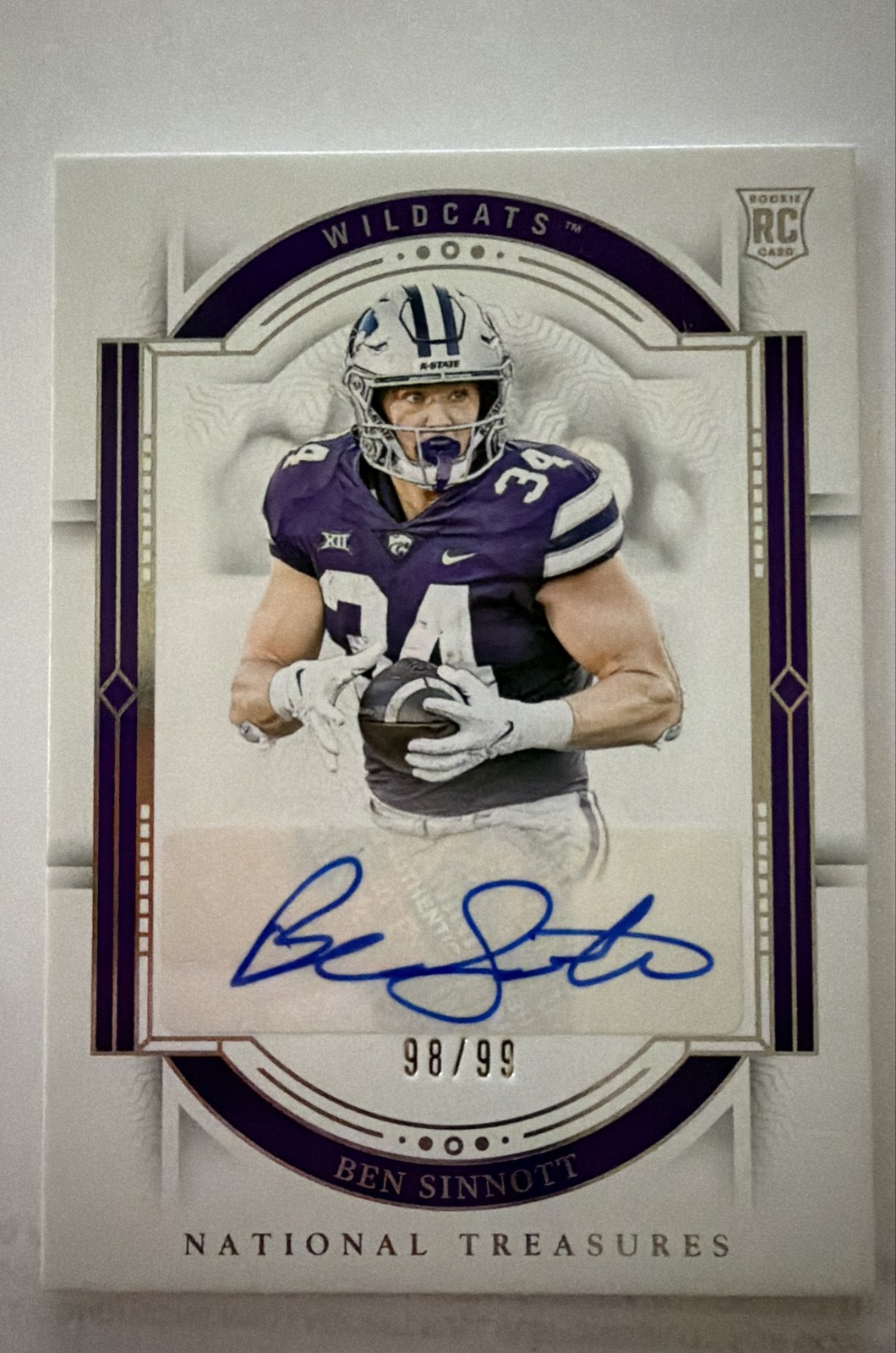 Ben Sinnott Panini National Treasures Collegiate Rookie Signatures #RSBST Base
