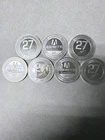 Lot of 7 Andretti rounds under spot .999  7 ounces