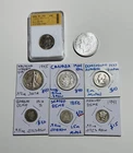 Silver Coin Lot 1.66oz+ ASW 1896 Morgan Dollar, Walker, Seated, World Collection