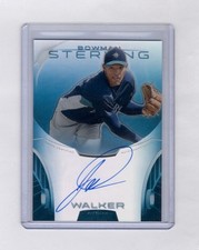 TAIJUAN WALKER 2013 BOWMAN STERLING AUTO BLUE REFRACTOR RC #20/25 MARINERS