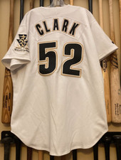 Terry Clark - 1996 White Houston Astros Game Used Jersey - 1962-96 Patch