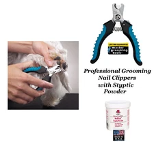 Master Grooming Tools Dog SMALL NAIL CLIPPER&STYPTIC POWDER Stop Bleeding&Pain b