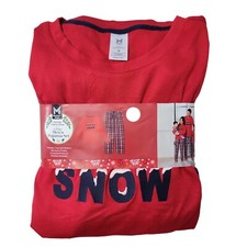 NEW Member's Mark Family Sleep Men's 2-Piece Pajama 'Let it Snow' Set Small