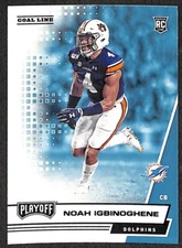 Noah Igbinoghene 2020 Playoff Goal Line Rookie Card 288 Miami Dolphins Auburn