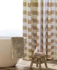 Idea Nuova Ballard Modern Farmhouse Buffalo Check 14-Pc. Bath Set  Brown / White