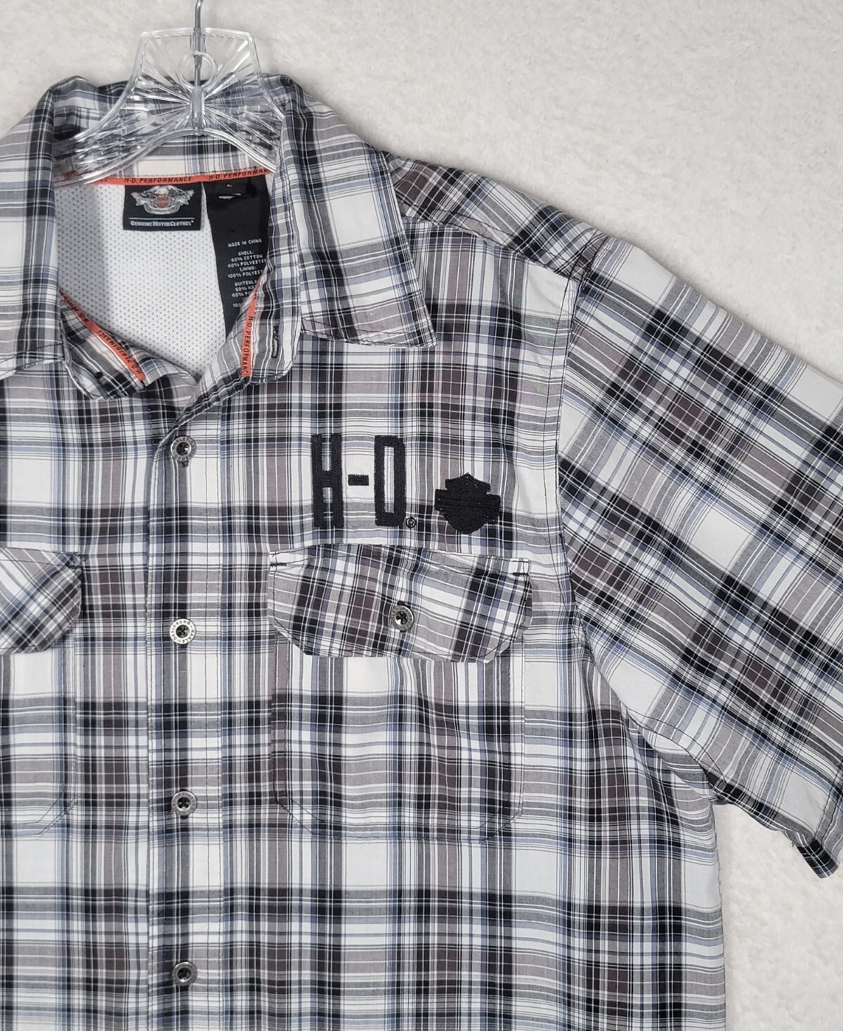 Harley Davidson Performance Button Down Short Sle… - image 3