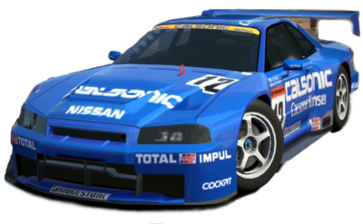 Tamiya Calsonic Skyline 1/10 RCカー ボディ 1:10 RC Clear Body Calsonic Nissan GTR R34 + Calsonic Decals suit