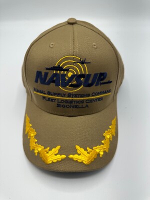The Corps Navsup Sigonella Logo Beige Baseball Cap Hat One Size