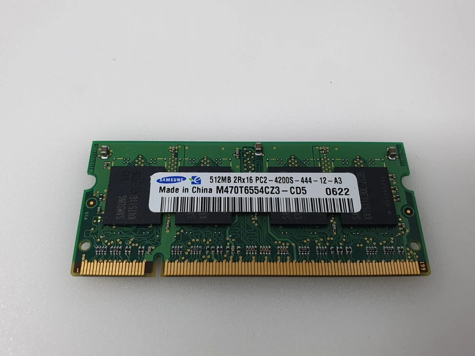 Dell Inspiron 1300 PP21L Memory RAM 512MB PC2-4200S Samsung M470T6554CZ3-CD5 - Image 3 of 4