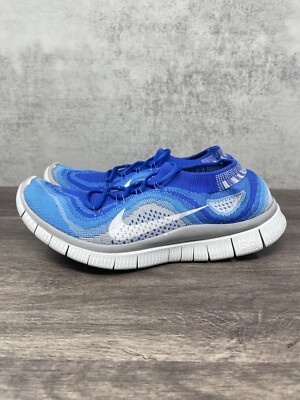 Flyknit Nike Running Trainers Blue Nike Free Flyknit+ Mens Size