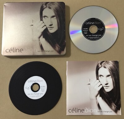 Celine Dion On Ne Change Pas Rare Import 2 x Cd In Tin French Songs Bonus Track