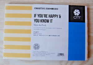 Creative Memories -  If You're Happy & You Know It Slide-In Pack  - Retired NLA