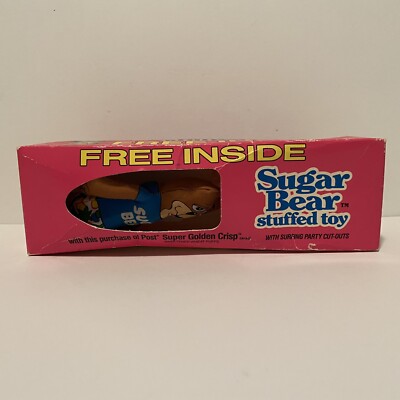 Sugar Bear Stuffed Toy Post Super Golden Crisp With Box