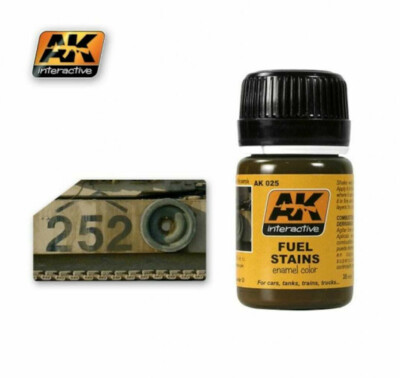 Fuel Stains Enamel 35ml PAINT AK INTERACTIVE ACCESSORY AK 25