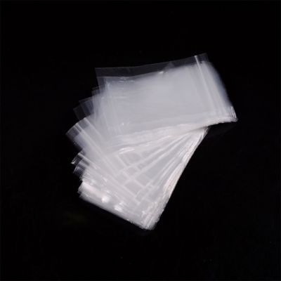 100pcs Clear Plastic Zip lock Bag 6 size 4x6 5x7 6x8 7x10 8x12 10x15 cm Fad. yN