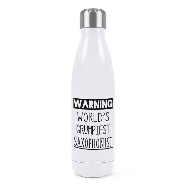 Warnung World's Grumpiest Saxophonist Doppelwand Wasserflasche Best Saxophone-image
