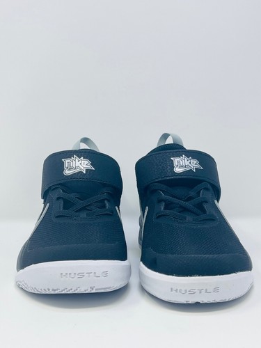 Nike Team Hustle D10 Black Metallic Silver Volt Noir Argent Größe 2 Y cw6736 004 - Bild 7 von 15