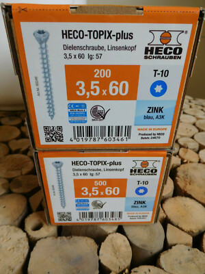 700 Stück HECO-TOPIX-plus Dielenschrauben, Schraube, Diele, 3,5x60