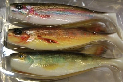 Gunki G'Bump Natural Skin alle Farben Pike Fario Rainbow Trout Gummifisch