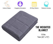 15 lbs Weighted Blanket Twin Size 100 Cotton