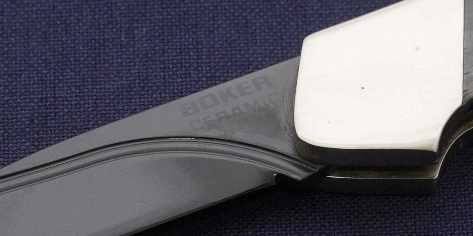 BOKER 2041WB Ceramic Knife Born Ceramic 78mm Grey Born with Diplay Case Black - Image 4 of 4