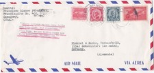 1959 Caribbean oversize cover sent to Schweinfurt Germany