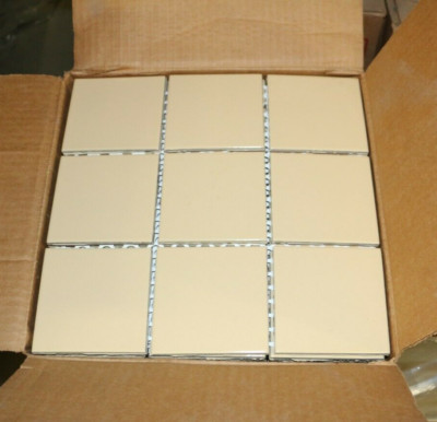 Light Yellow Matte Wall Tile 3 7/8'' x 3 7/8'' Meshed Color-546 10 Square Ft