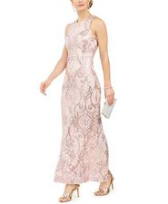 Vince Camuto Allover-Sequin Gown Blush Pink 14 (3/20) 4 12