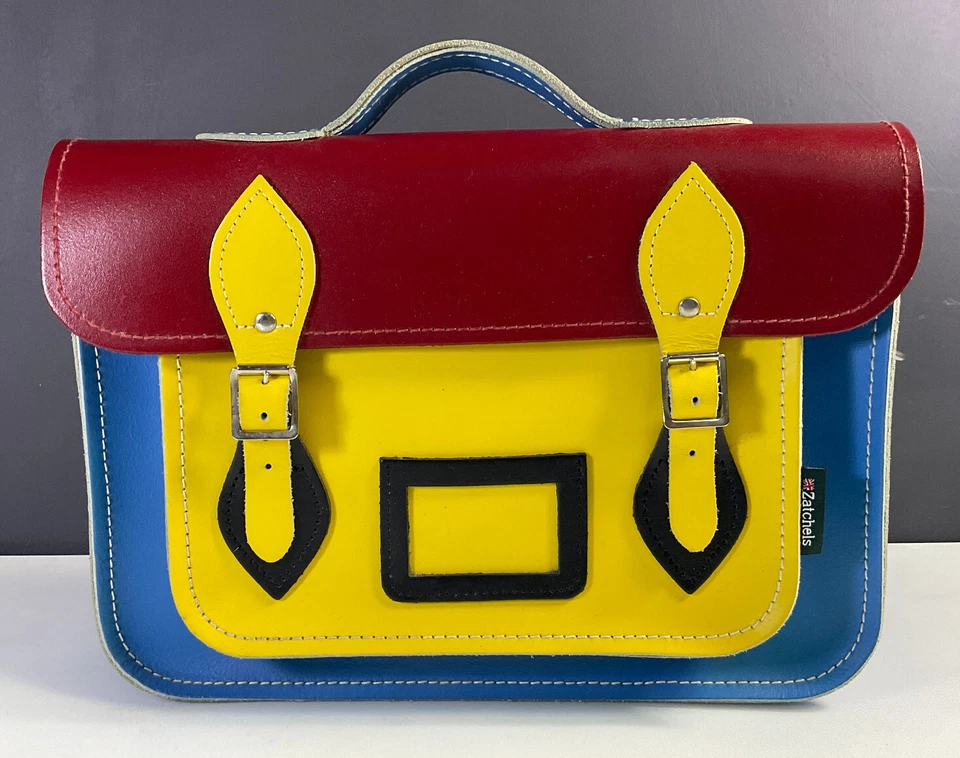 Bolso Cartera Zatchels Caleidoscopio Arte Pop Unisex 100% Cuero Foto 2 de 4