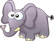 Aufkleber lustiger Elefant Autoaufkleber 12 x 9 cm Sticker