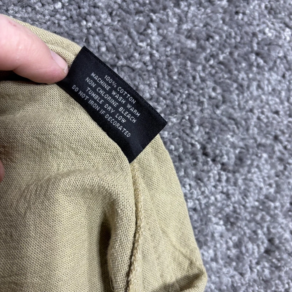 Vintage Key West Florida Button Camp Shirt Mens 2XL Tan Graphic Print Cotton USA - Image 4 of 4