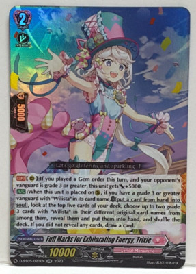 Cardfight Vanguard Full Marks for Exhilarating Energy, Trixie D-SS05/021EN RR