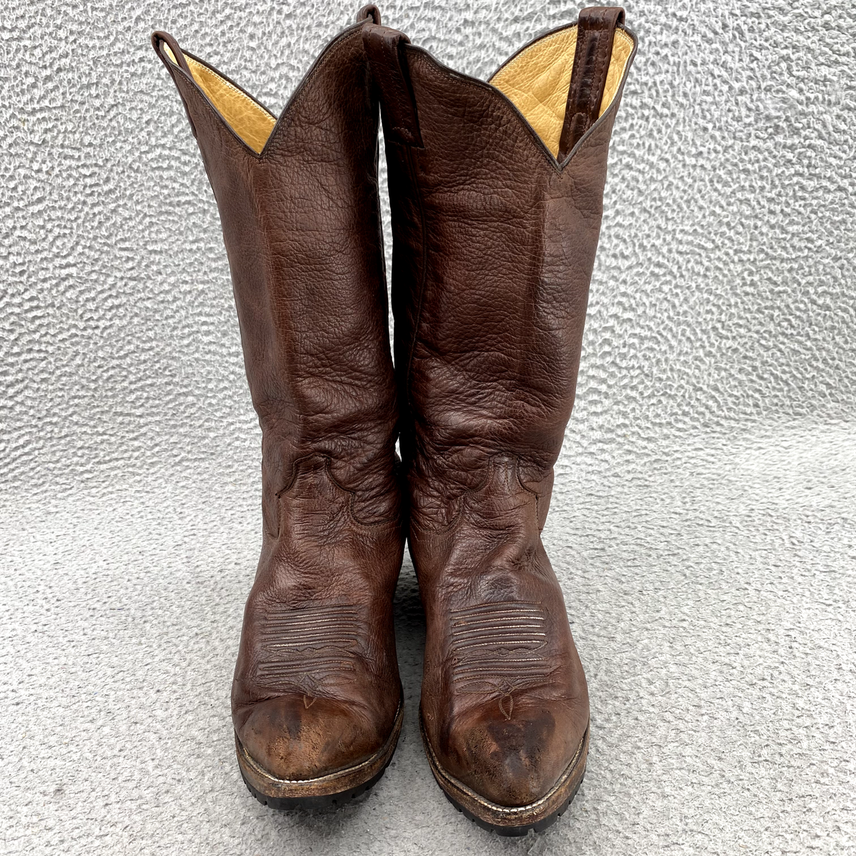 Lands End Mens 8.5D Leather All Weather Boots Brown Insulated Fleece Outdoor Lands main image 3