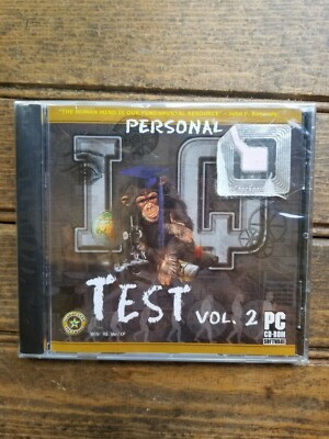 Personal IQ Test Vol 2 (PC) New/Sealed (Win 98/Me/XP)