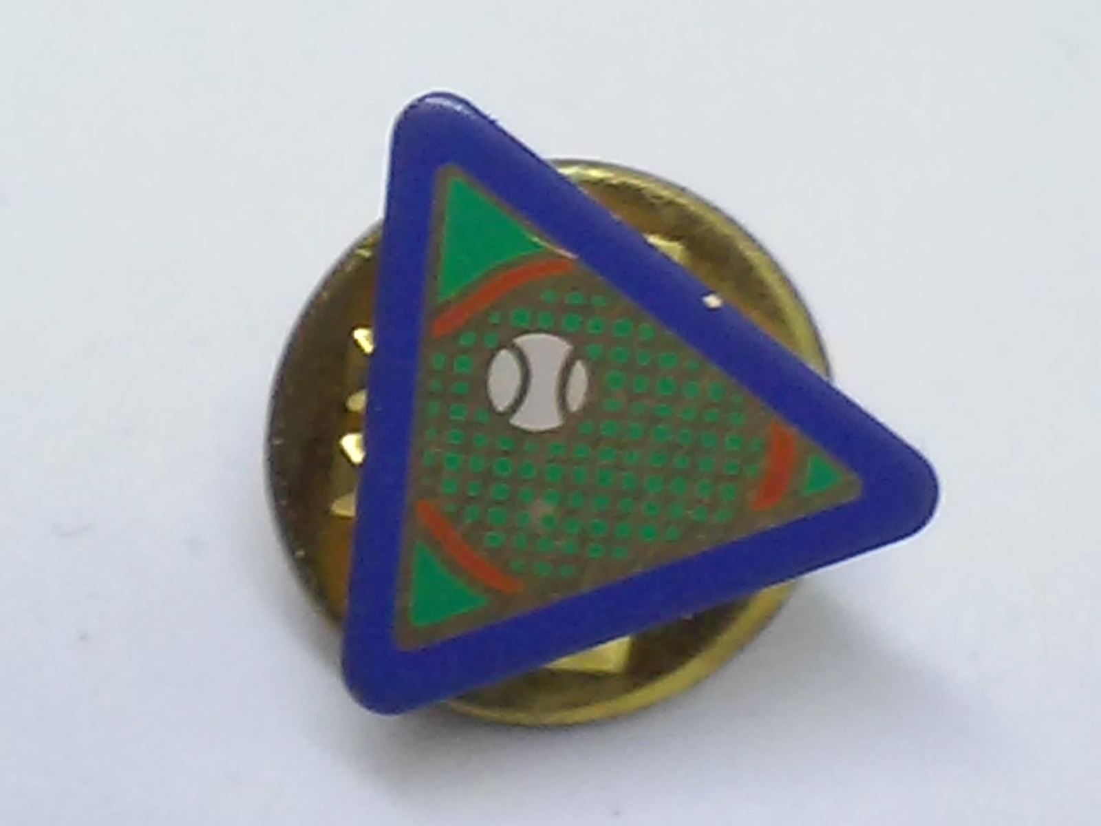 Tennis Triangular Lapel Pin - image 1
