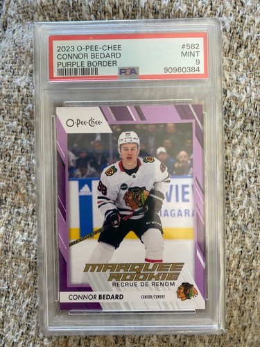 Connor Bedard [Purple Border] #582 2023 O-Pee-Chee card