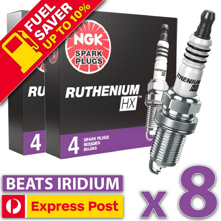 8 x Ruthenium HX Spark plugs for 5.4L BOSS 260 V8 XR8 for OEM TR5IX Iridium