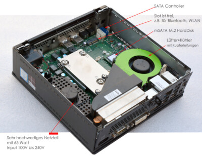 Fujitsu Esprimo Q956 Intel i5-6500T CPU 16GB DDR4 500 GB SATA SSD