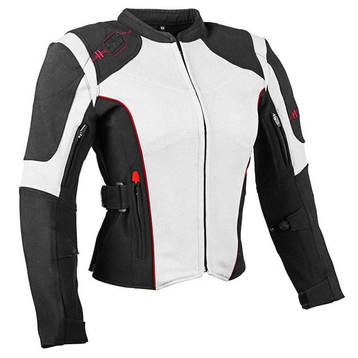 NOS SPEED AND STRENGTH 879712 COMIN IN HOT TEXTILE JACKET WHT BLK SIZE WOMENS MD
