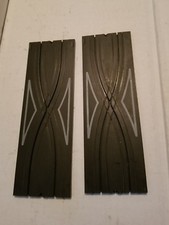 Pair Aurora Model Motoring Slot Car Track 1524 Crisscross 9" Road Section
