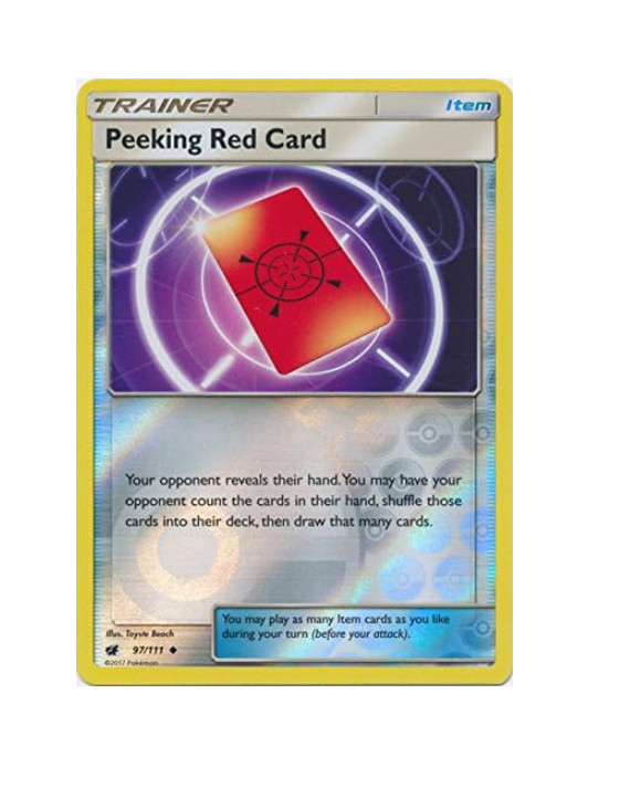 Pokemon - Peeking Red Card - 97/111 - Reverse Holo - Crimson Invasion -  NM/M