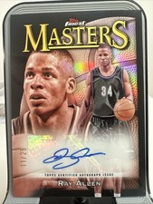 2023-24 Topps Finest - Masters Autographs Ray Allen #MA-RA Black Refractor /25  