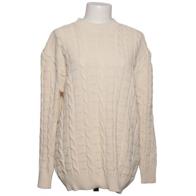 Strickpullover, Größe: M/L, Beige, Acryl, Sonstiges, Zopfstrick, Damen #LnJ