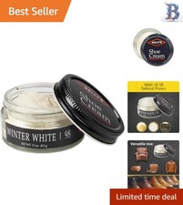 Winter White Shoe Polish 1.5 oz - Professional Leather Cream for Optimal Care