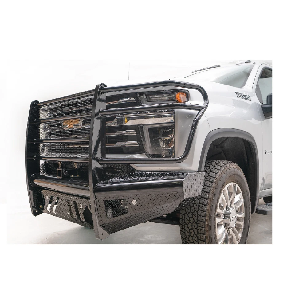 FAB FOURS CH08-S2060-1 FULL GUARD BLK STEEL REPLACMENT BUMPER FOR SILVERADO 2500 - Изображение 4 из 4