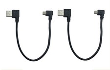 CERRXIAN 9Inch Micro USB Cable Combo Right Angle Micro USB 5 Pin Male to USB ...