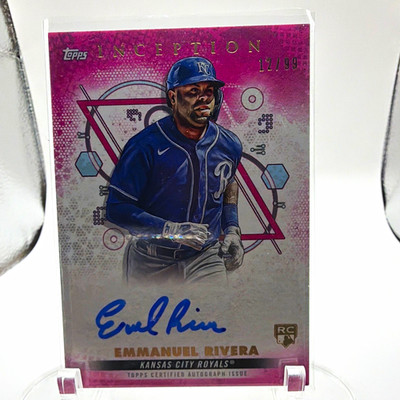 Topps 2022 Inception Emmanuel Rivera RC Auto Magenta /99 #BRES-ER Royals
