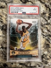 Kevin Durant 2007 Upper Deck Rookie #11 PSA 9 Rookie Card. rookie card picture