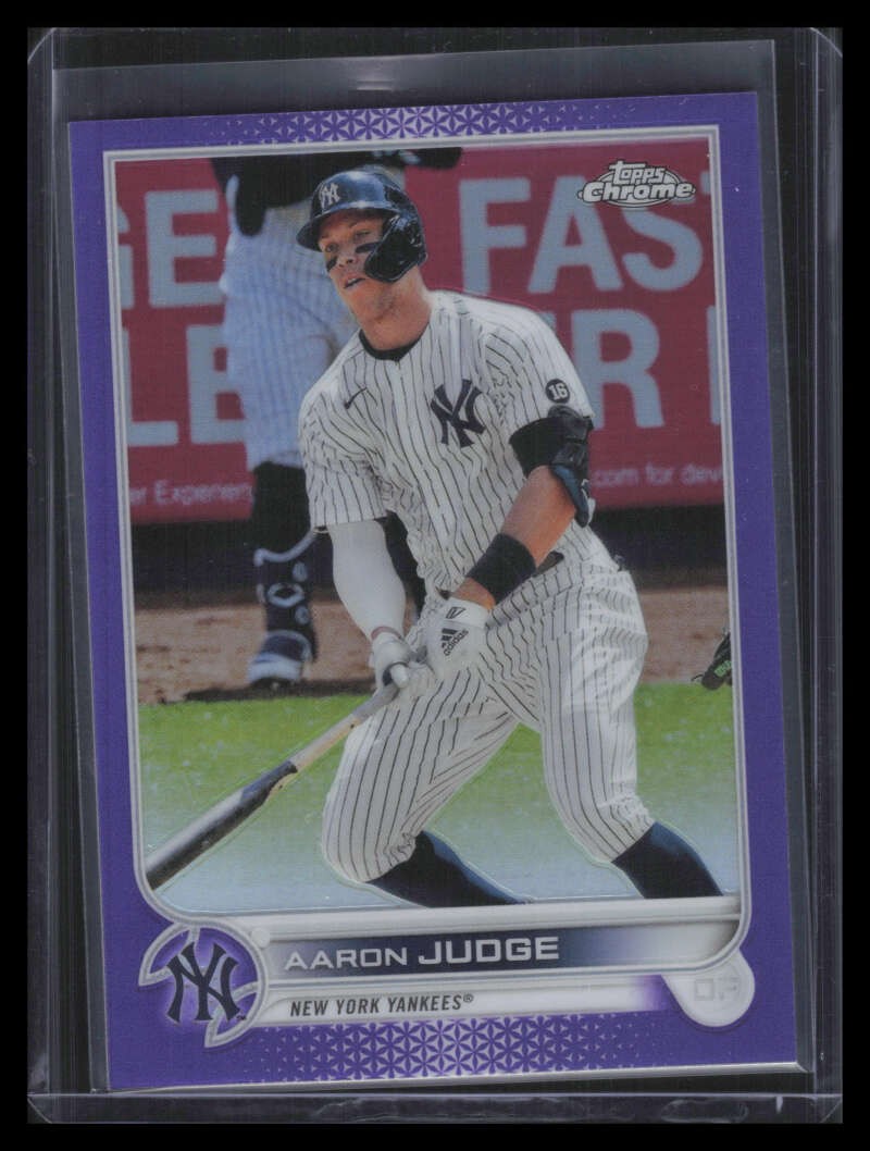2022 Topps Chrome Purple Refractor 99 Aaron Judge 141/250