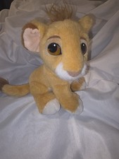 1993 Lion King Baby Simba Plush Disney Squeezable Purring 9 Inches